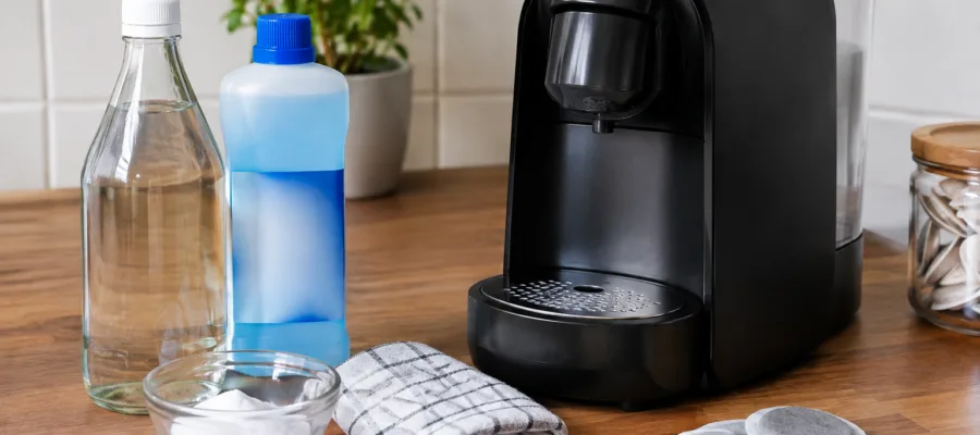 Kaffeepadmachine entkalken mit Hausmitteln oder Entkalker?