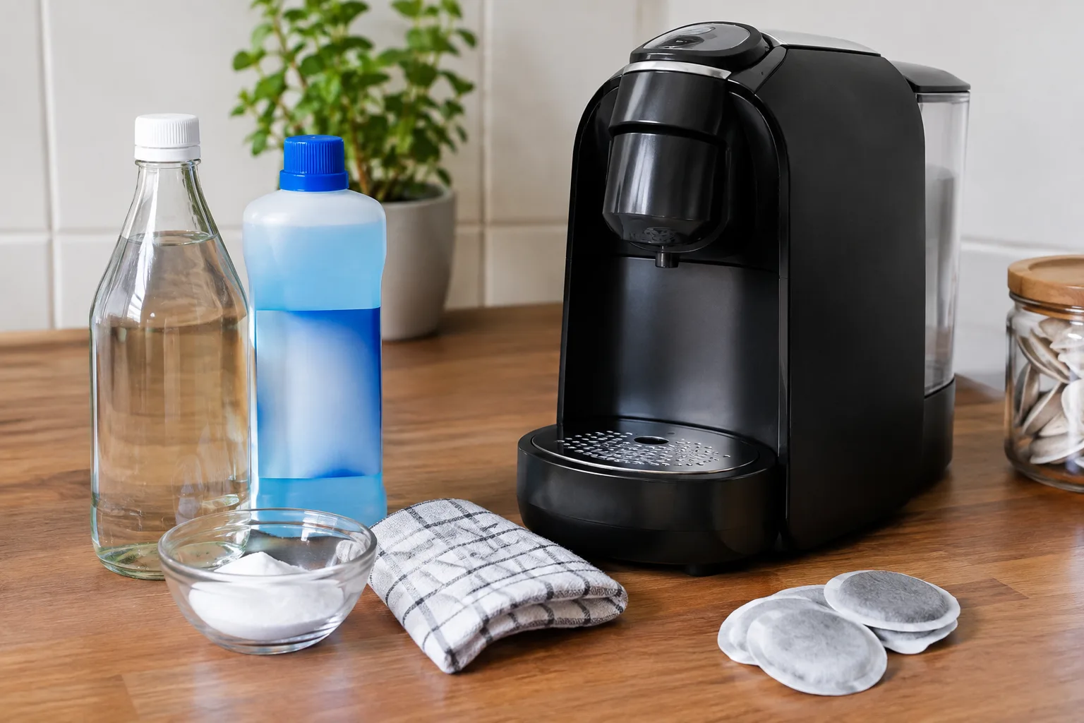 Kaffeepadmachine entkalken mit Hausmitteln oder Entkalker?