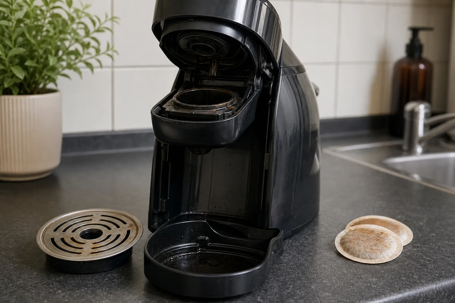 Kaffeepadmachine hygienisch sauber halten: Tipps gegen Kaffeerueckstaende