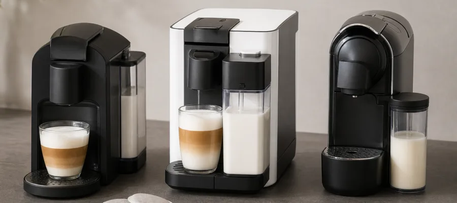 Kaffeepadmachine mit Milchfunktion: Modelle und wichtige Kaufkriterien